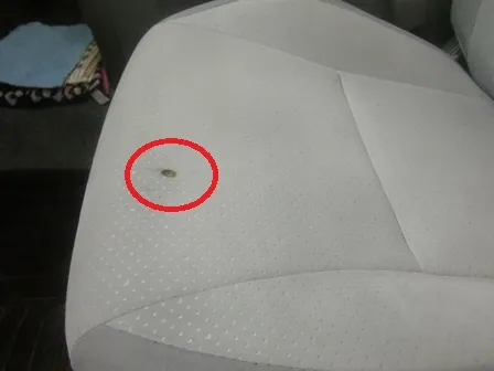 タバコの焦げ穴リペア